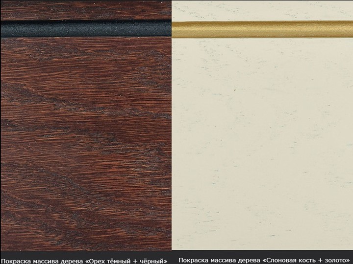 Кухонный раскладной стол Фабрицио-1 исп. Эллипс, Тон 8 Покраска + патина с прорисовкой (на столешнице) в Туле - изображение 8