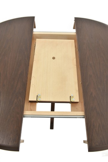 Обеденный раздвижной стол Фабрицио-1 исп. Круг 820, Тон 9 (Морилка/Эмаль) в Туле - изображение 6