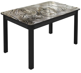 Кухонный раздвижной стол Гамбург Мини, ноги метал. крашеные №23 (Exclusive h140/черный) в Туле
