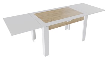Кухонный раскладной стол Хьюстон тип 4 (Белый/Дуб Крафт золотой) в Туле - предосмотр 1