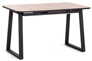 Кухонный раскладной стол MALTIDO ЛДСП/HPL/металл, 130/160x75x75 Дуб Вотан/чёрный арт.19745 в Туле