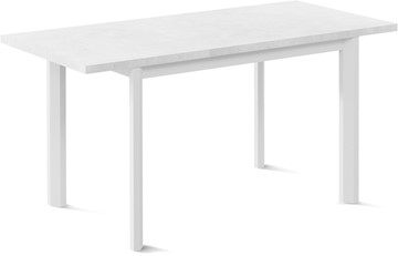 Раздвижной стол Нагано-1L (ноги металлические белые, белый цемент) в Туле - предосмотр 1