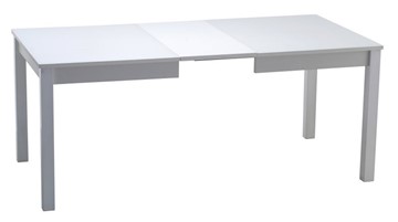 Раздвижной стол Нагано-2 стекло белое opti (хром-лак) в Туле - предосмотр 1