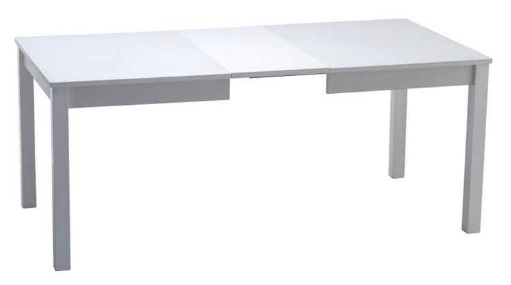Раздвижной стол Нагано-2 стекло белое opti (хром-лак) в Туле - изображение 1