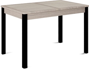 Кухонный раскладной стол Ницца-1 ПЛ (ноги черные, плитка бежевая/лофт) в Туле