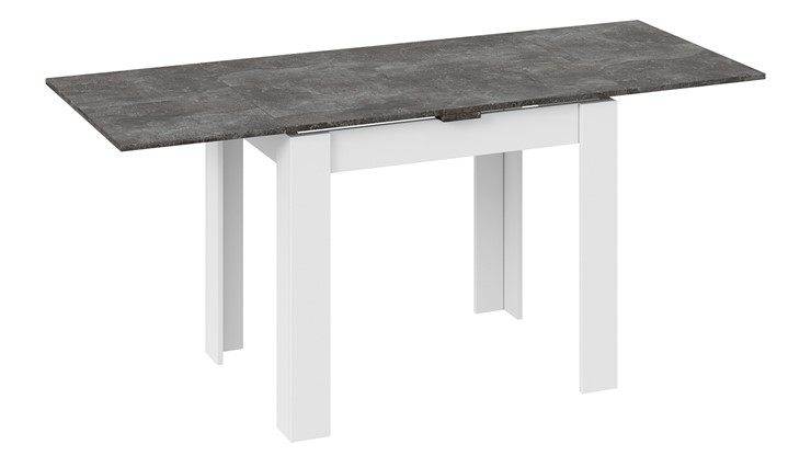 Кухонный раскладной стол Промо тип 3 (Белый/Ателье темный) в Туле - изображение 1