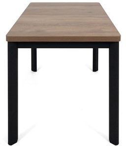 Кухонный раскладной стол Токио-2L (ноги металлические черные, дуб табако) в Туле - предосмотр 2