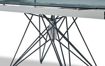 Кухонный стол раскладной T-041 (140) прозрачный в Туле - предосмотр 2