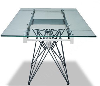 Кухонный стол раскладной T-041 (140) прозрачный в Туле - предосмотр 4