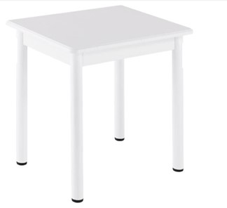 Кухонный пристенный стол НСПА-02 МДФ, белый МДФ/белое дерево/36 прямые трубки белый в Туле