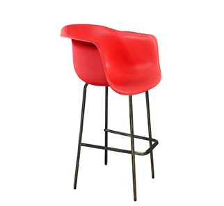 Барный стул SHT-ST31/S29 (красный/черный муар/золотая патина) в Туле