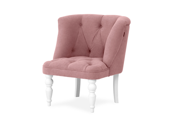 Кресло на ножках Бриджит розовый ножки белые в Туле