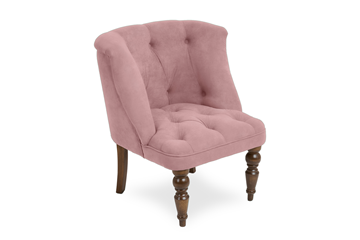 Кресло Бриджит розовый ножки коричневые в Туле