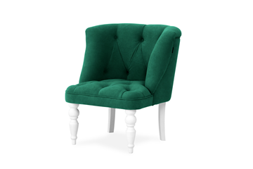 Кресло на ножках Бриджит зеленый ножки белые в Туле
