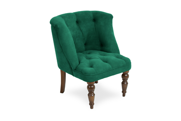 Кресло Бриджит зеленый ножки коричневые в Туле