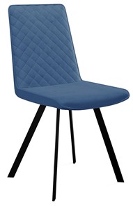 Мягкий стул 202, микровелюр B8 blue, ножки черные в Туле