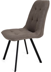 Обеденный стул Бакарди, ноги черные прямоугольные 1-Q3015/велюр T173 Капучино в Туле