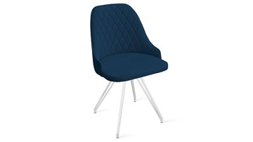 Обеденный стул Гранд К4 (Белый матовый/Велюр Confetti Blue) в Туле