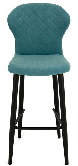 Обеденный стул Марио барный(Аквамарин Т179/ноги черные) в Туле - изображение 1