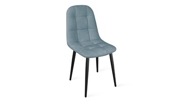 Кухонный стул Райс К1С (Черный муар/Микровелюр Duna Dustry Blue) в Туле