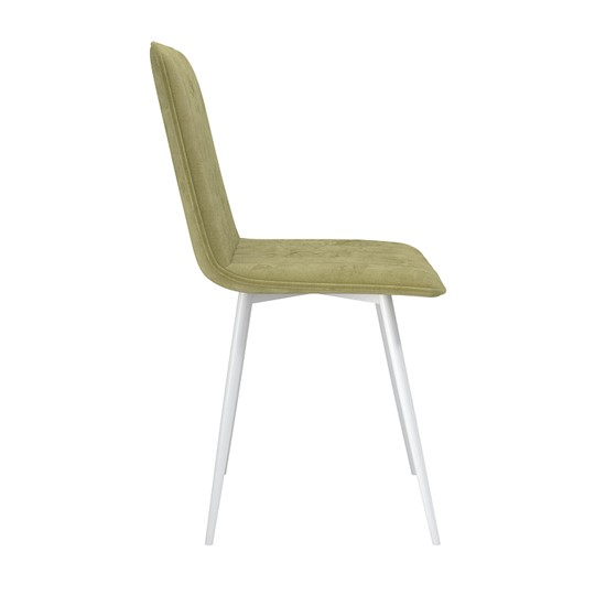 Обеденный стул Тахо, велюр тенерифе нефрит/Цвет металл белый в Туле - изображение 2