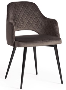 Обеденный стул VALKYRIA (mod. 711) 55х55х80 темно-серый barkhat 14/черный арт.15344 в Туле
