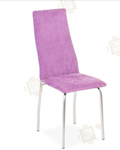 Кухонный стул Волна, каркас металл хром, инфинити фиолетовый в Туле