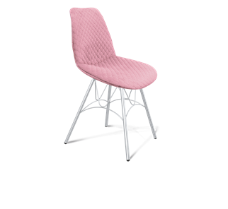 Обеденный стул SHT-ST29-С22 / SHT-S100 (розовый зефир/хром лак) в Туле