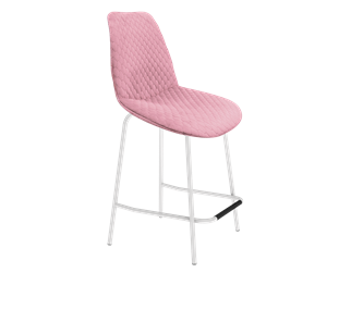 Полубарный стул SHT-ST29-С22 / SHT-S29P-1 (розовый зефир/белый муар) в Туле