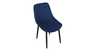 Кухонный стул Oscar (Черный муар/Велюр L005 синий) в Туле
