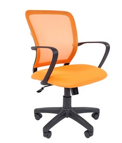 Кресло CHAIRMAN 698 black TW, ткань, цвет оранжевый в Туле