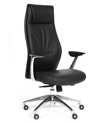 Офисное кресло CHAIRMAN Vista Экокожа премиум черная в Туле - изображение