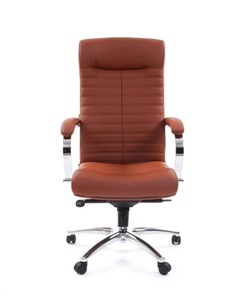 Кресло офисное CHAIRMAN 480 Экокожа Terra 111 (коричневая) в Туле - предосмотр 1