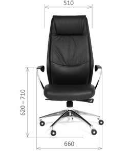 Офисное кресло CHAIRMAN Vista Экокожа премиум черная в Туле - предосмотр 1