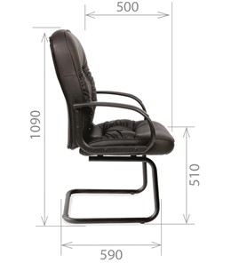Кресло CHAIRMAN 416V экокожа черная в Туле - предосмотр 2