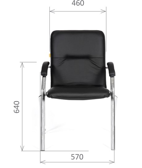 Офисное кресло CHAIRMAN 850 Экокожа Terra 118 черная в Туле - изображение 1