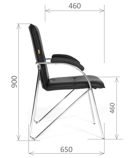 Офисное кресло CHAIRMAN 850 Экокожа Terra 118 черная в Туле - изображение 2