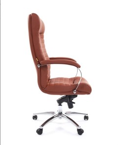 Кресло офисное CHAIRMAN 480 Экокожа Terra 111 (коричневая) в Туле - предосмотр 2