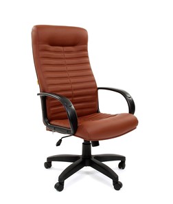 Офисное кресло CHAIRMAN 480 LT, экокожа, цвет коричневый в Туле