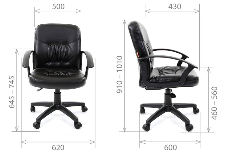 Кресло офисное CHAIRMAN 651 ЭКО черное в Туле - изображение 3
