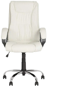 Кресло для офиса ELLY (CHR68) экокожа ECO-50, белая в Туле