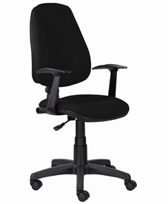 Кресло офисное Brabix Comfort MG-321, регулируемая эргономичная спинка, ткань, черное в Туле