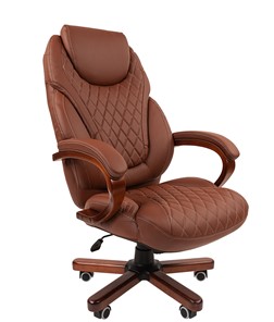 Кресло компьютерное CHAIRMAN 406, коричневый в Туле