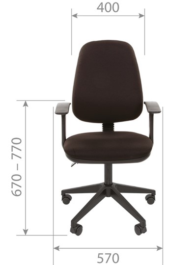 Компьютерное кресло CHAIRMAN 661 Ткань стандарт 15-13 серая в Туле - изображение 3