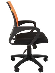 Кресло компьютерное CHAIRMAN 696 black Сетчатый акрил DW66 оранжевый в Туле - предосмотр 5