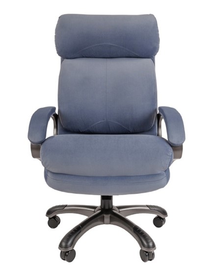 Кресло офисное CHAIRMAN HOME 505, велюр голубое в Туле - изображение 3