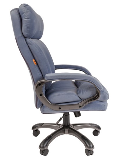 Кресло офисное CHAIRMAN HOME 505, велюр голубое в Туле - изображение 4
