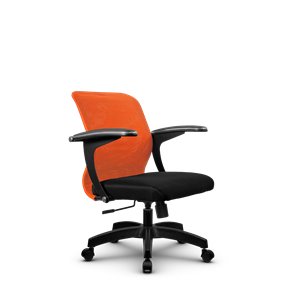 Кресло компьютерное SU-M-4/подл.160/осн.001, Оранжевый/Черный в Туле