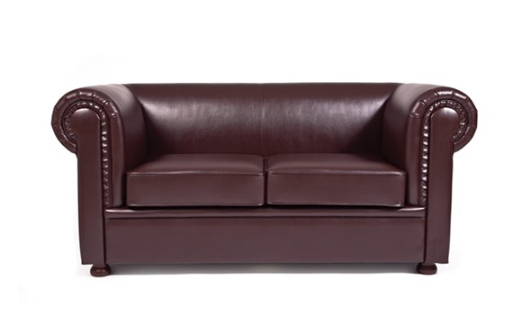 Прямой диван Честер лайт двухместный, экокожа в Туле - изображение