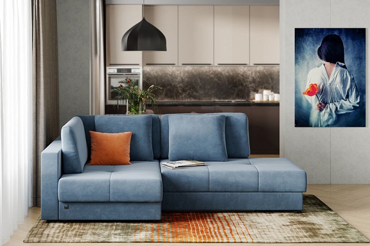 Угловой диван Манхэттен 1пф-2т, Оникс 17 в Туле - изображение 1